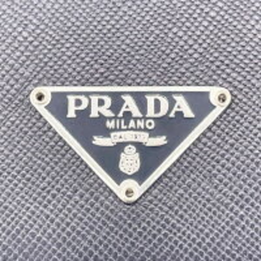 Prada Saffiano Triangle Logo Trifold Wallet Black Kj View 6